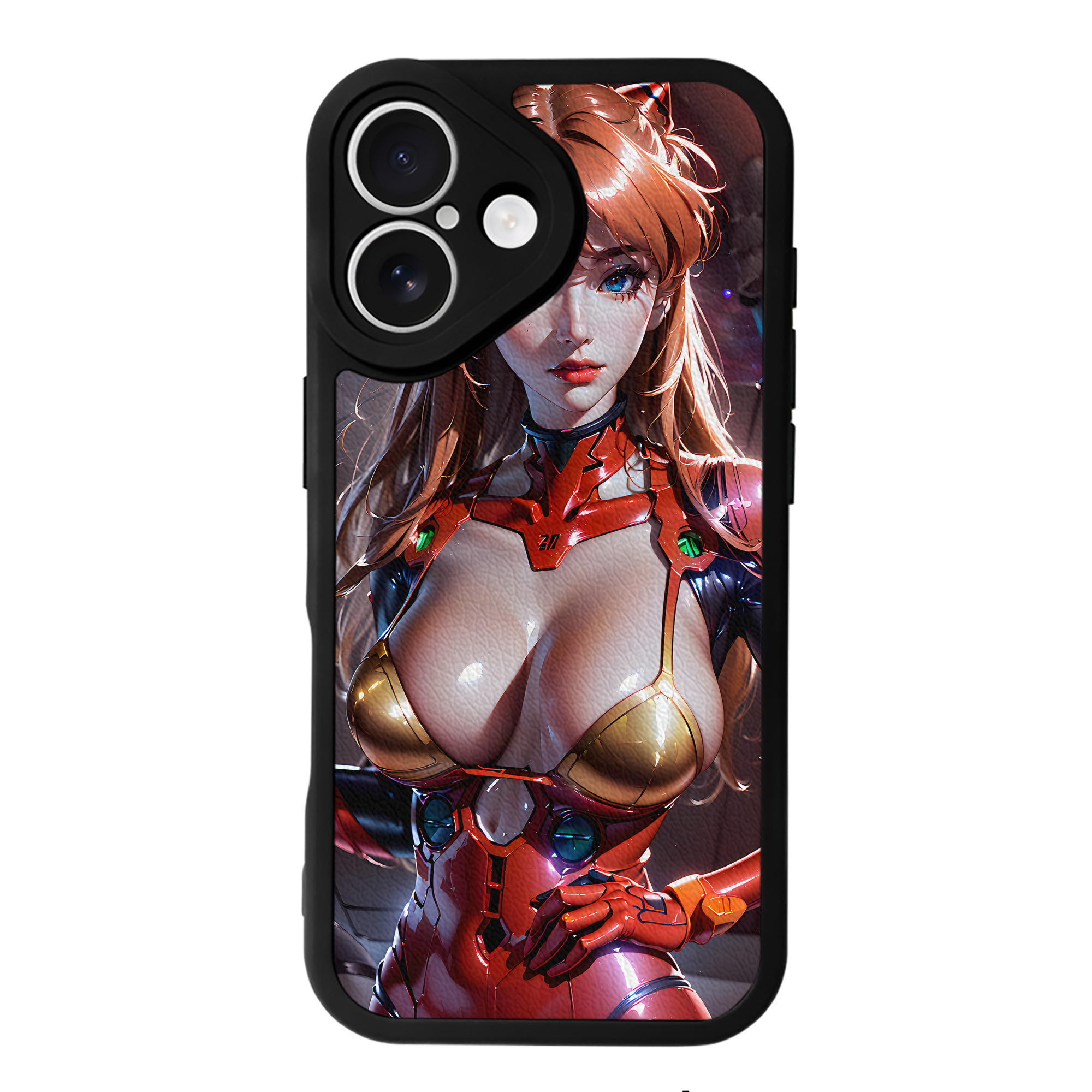 （画像用） EVA 新世紀エヴァンゲリオン 【iPhone 16シリーズ対応】シリコンスマホケース（レザー調） 材質：シリコン